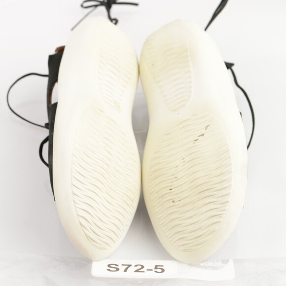 L'Amour Des Pieds Womens Nesimah Sandals Size 7 Black Leathte Ankle Tie Up Shoes - Picture 9 of 14